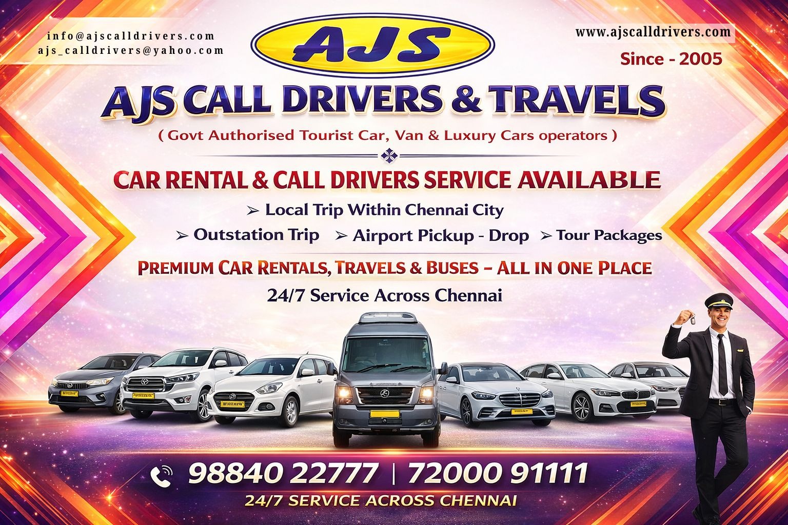AJS CALL DRIVERS & TRAVELS cover