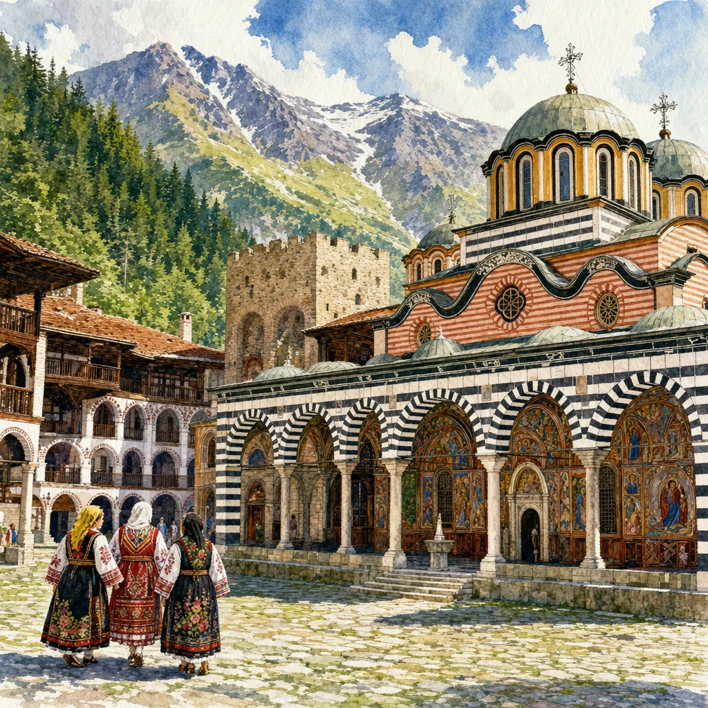 Rila Monastery's Stunning Architecture