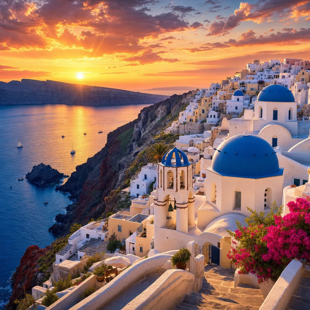 Santorini's Stunning Caldera Views