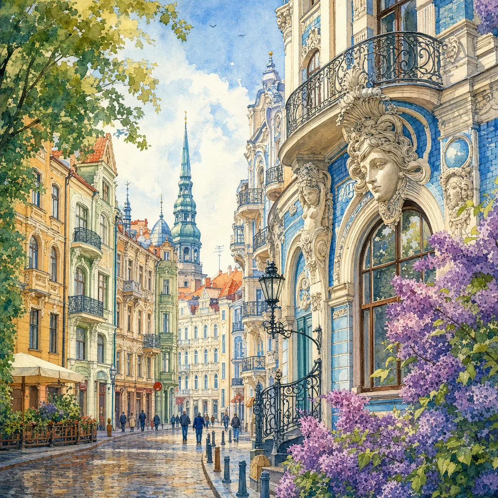 Riga's Beautiful Art Nouveau Architecture