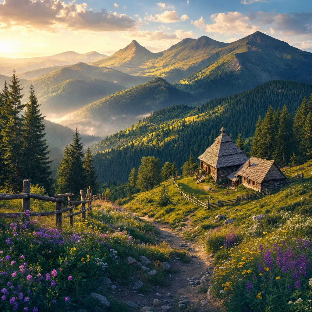 The Scenic Carpathian Mountains
