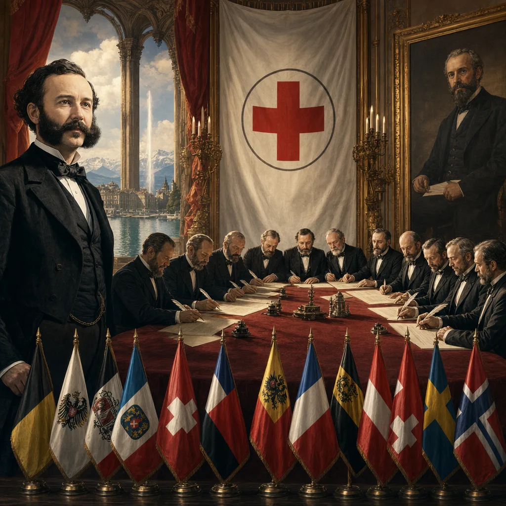First Geneva Convention Signed in 1864
