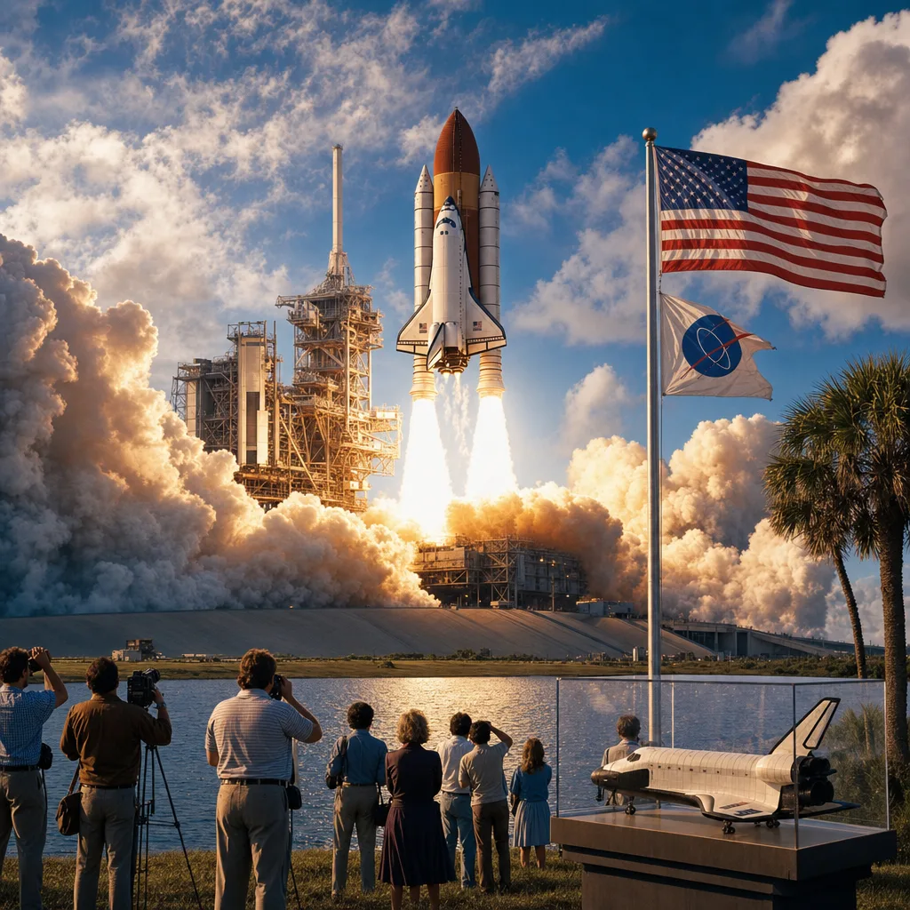 NASA's Space Shuttle Discovery Launches