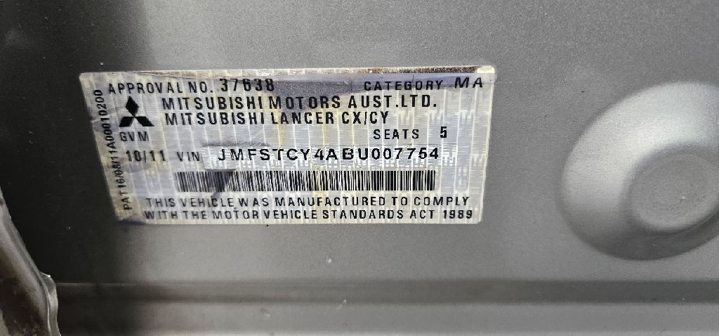 ENGINE CJ LANCER 4B11 (2007 - 2016) photo 4