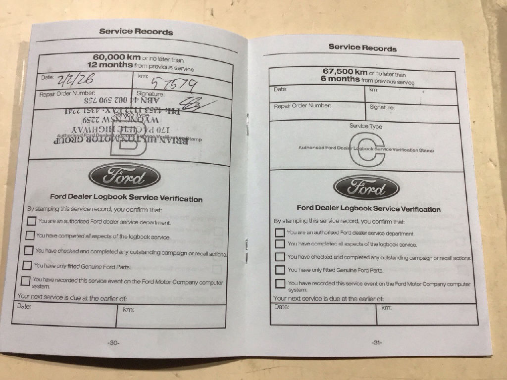 Owners Manual and Service Book 2021 PX photo 2