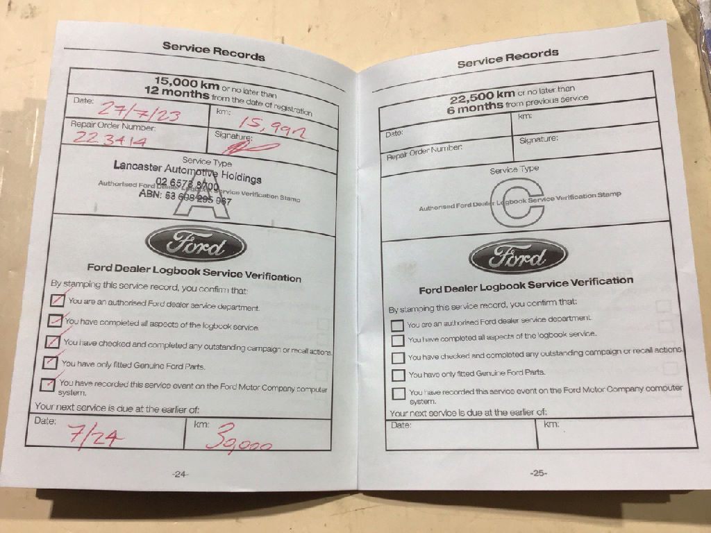 Owners Manual and Service Book 2021 PX photo 3