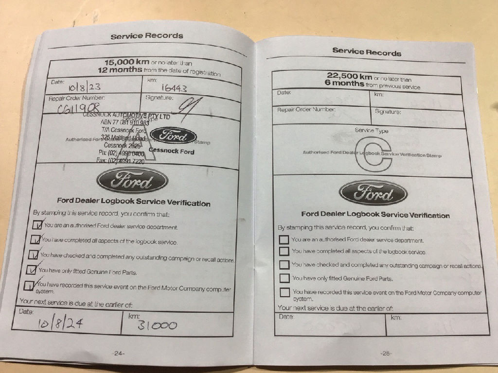 Owners Manual and Service Book 2021 PX photo 2