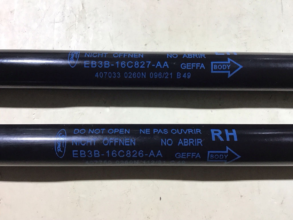 PX BONNET HINGE STRUT PAIR LEFT & RIGHT EB3B-16C827-AA & EB3B-16C826-AA photo 2
