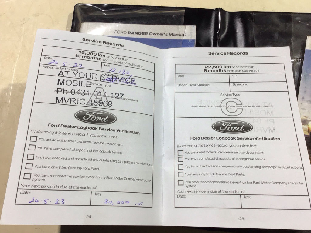 Owners Manual and Service Book PX photo 3