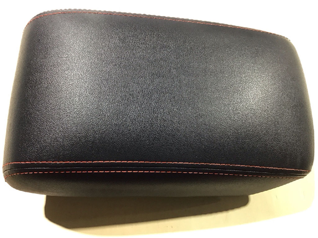 PX SERIES FX4 CENTRE CONSOLE LID ONLY, BLACK LEATHER RED STITCHING