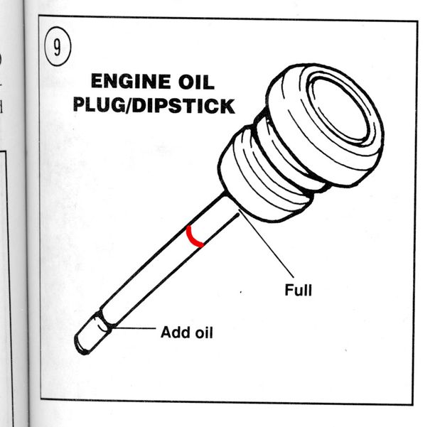 1996 Harley-Davidson Heritage Softail Classic engine oil change.-30b0 #12-