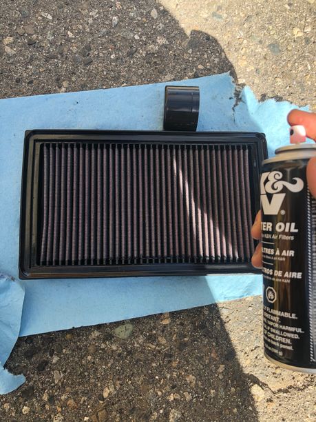 How to clean an air filter (K&N)-1015 #3-