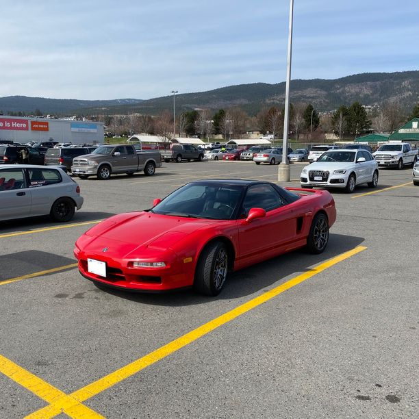 Red Acura NSX spotted