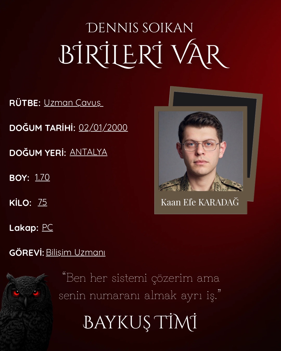 Kaan Efe Karadağ - BİRİLERİ VAR (+18) karakter görseli