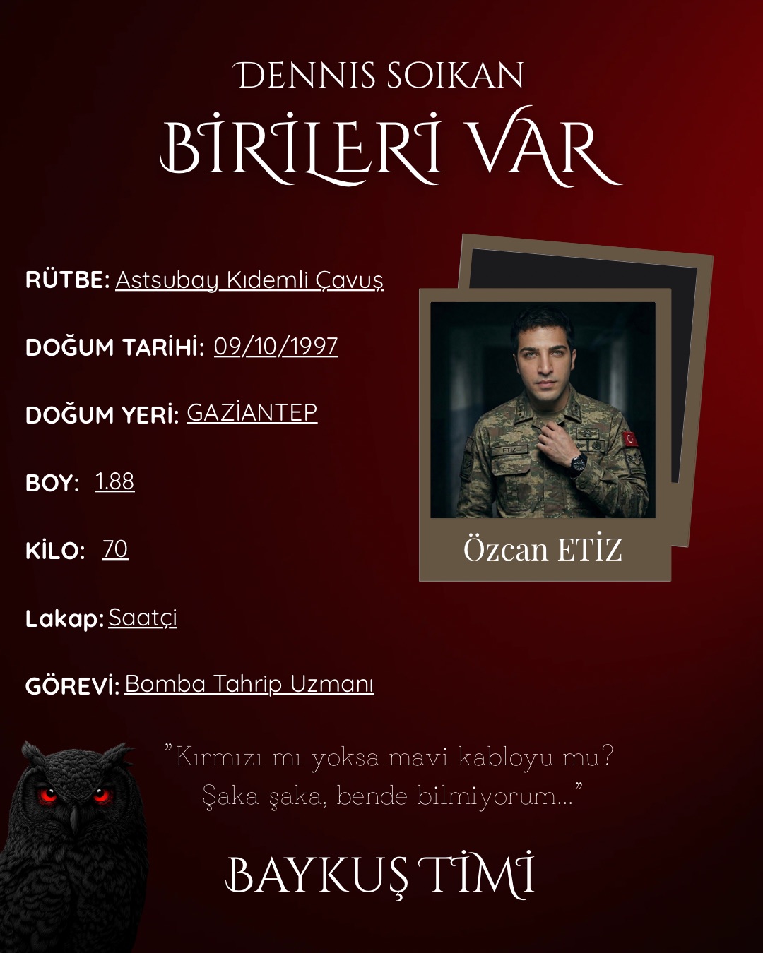 Özcan Etiz - BİRİLERİ VAR (+18) karakter görseli