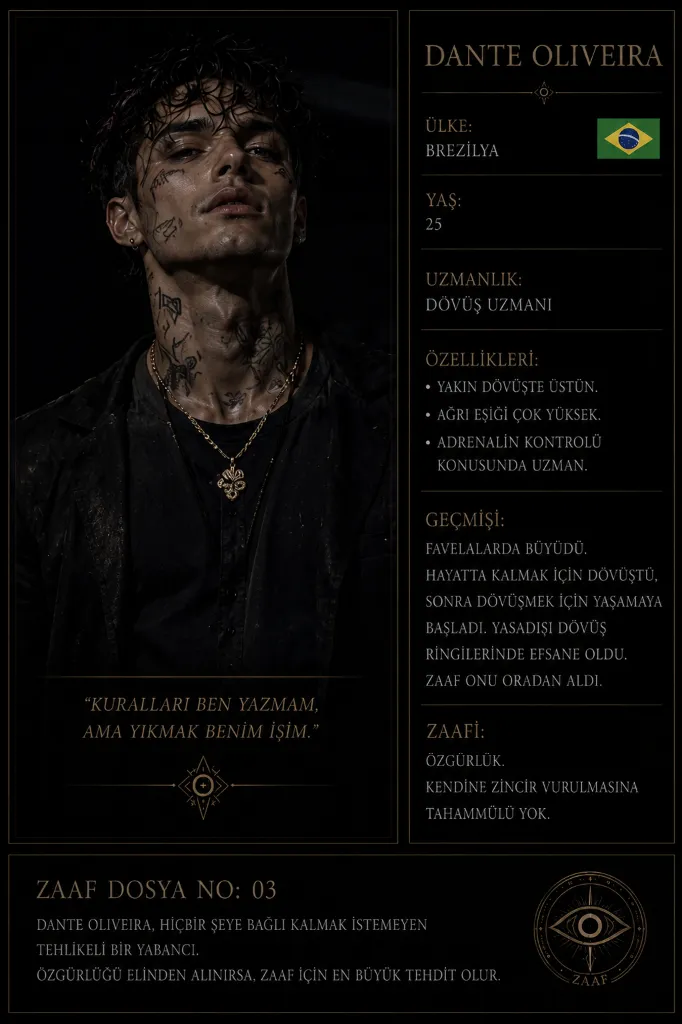Dante Oliveira - ZAAF karakter görseli