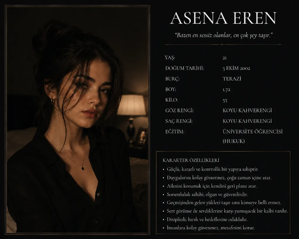 Asena Karahan - ZAAF karakter görseli