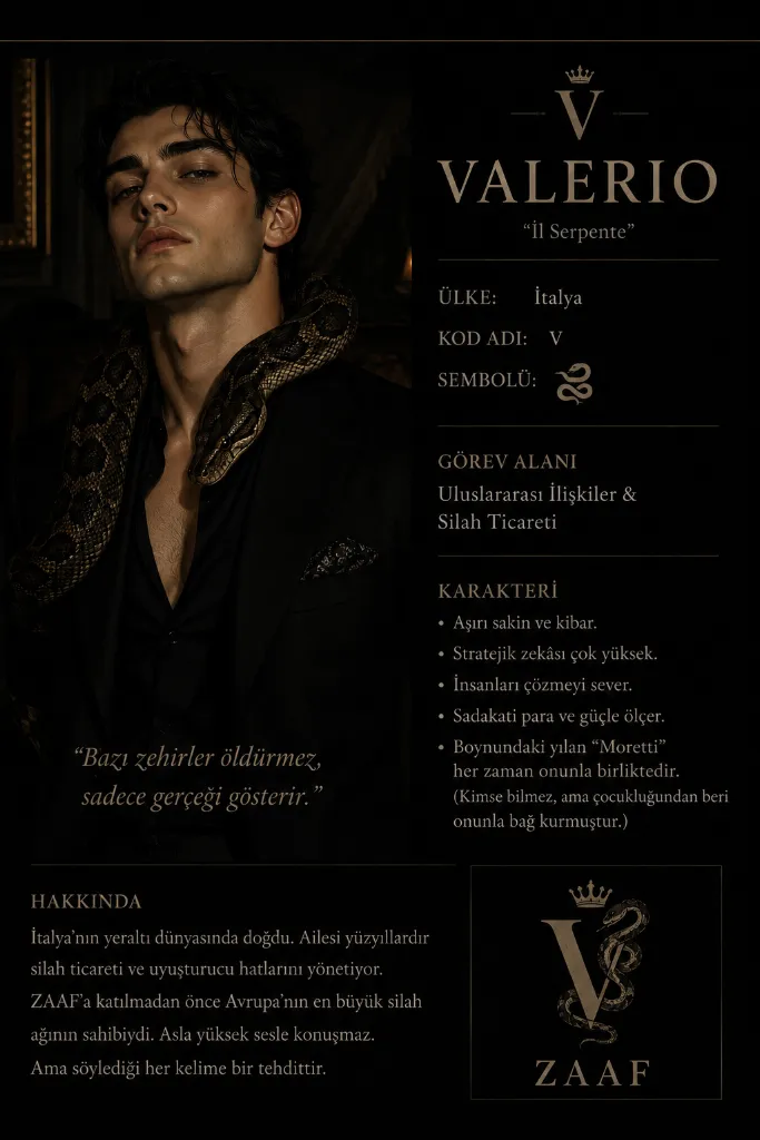 Valerio - ZAAF karakter görseli
