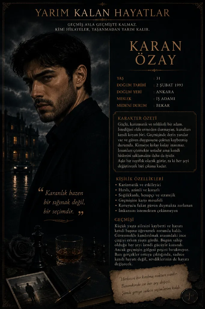 Karan - Yarım Kalan Hayatlar karakter görseli