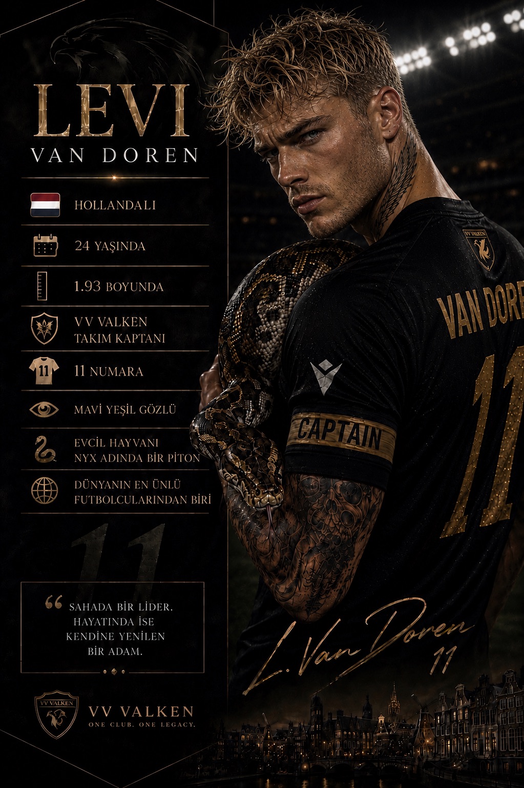 Levi Van Doren - 11’e 1 karakter görseli
