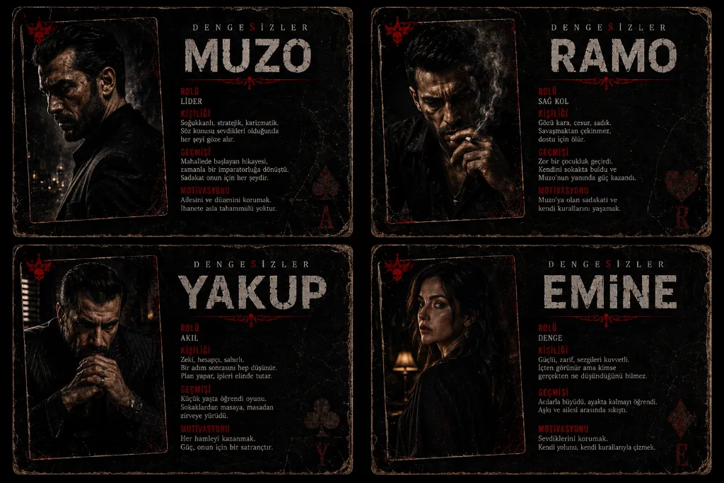Muzo, Ramo, Yakup, Emine - DengeSizler karakter görseli