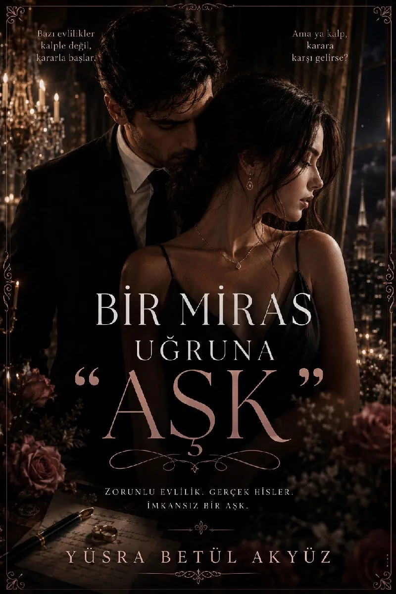 BİR MİRAS UĞRUNA " AŞK " – YÜSRA BETÜL AKYÜZ kitap kapağı