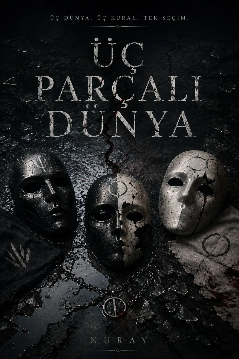 ÜÇ PARÇALI DÜNYA - Nuray kitap kapağı