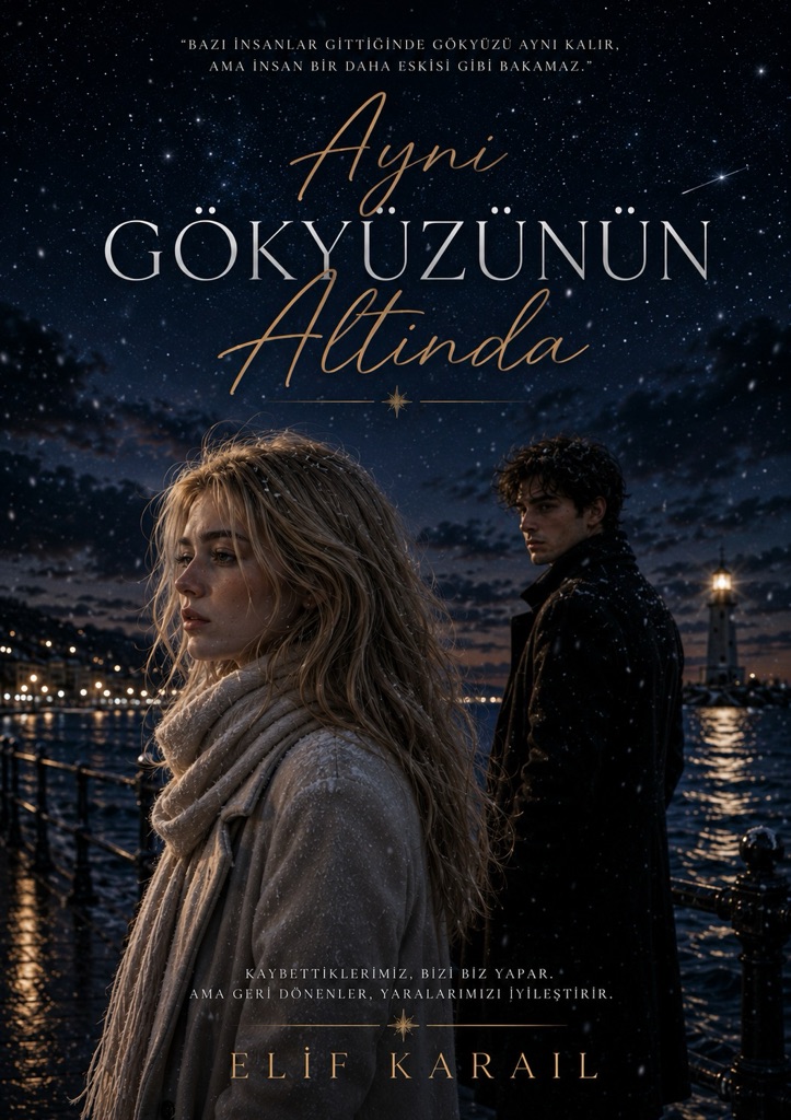 Aynı Gökyüzünün Altında - elif karail kitap kapağı
