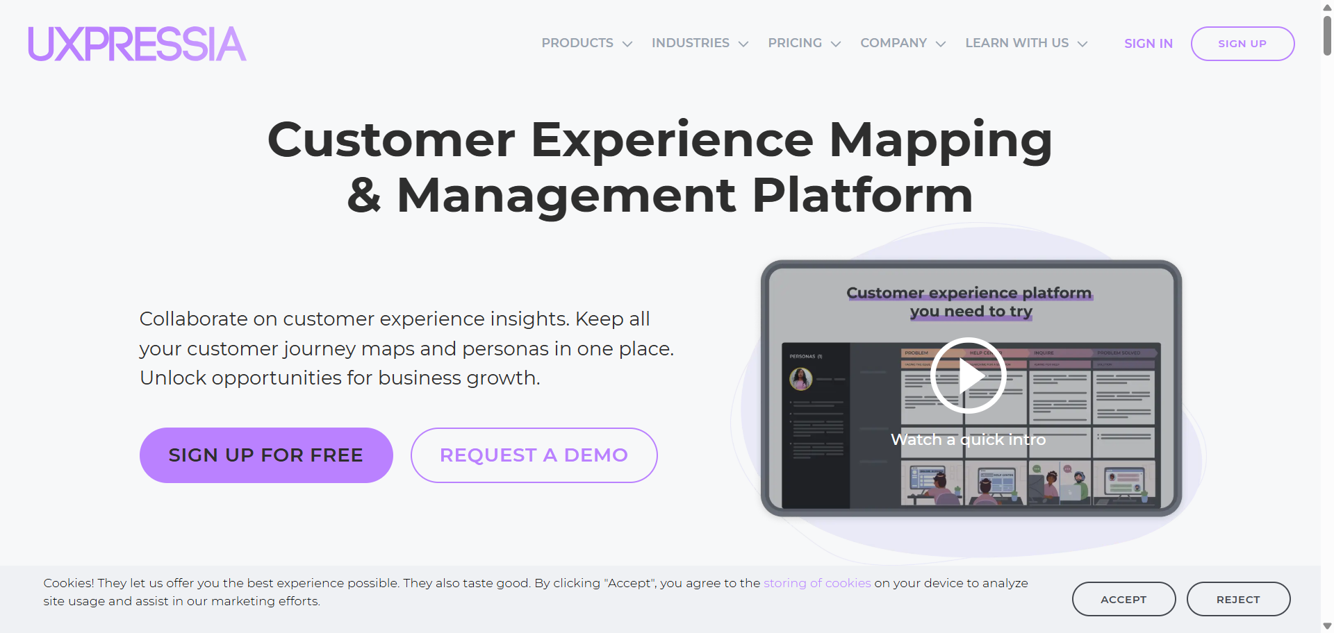 UX Pressia | Customer Experience Mapping & Management Platform