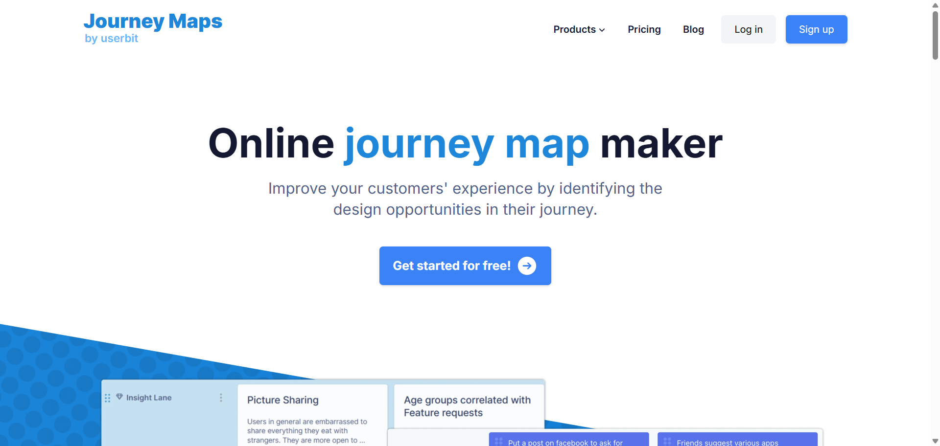 UserBit landing page