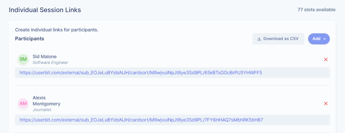 Add participants directly form your CRM