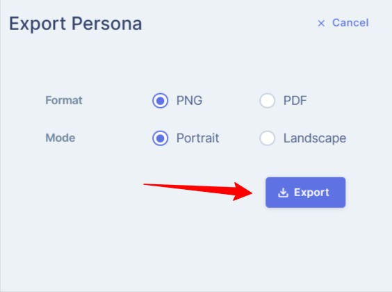 Select format and mode