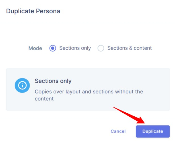 Select what you want to duplicate