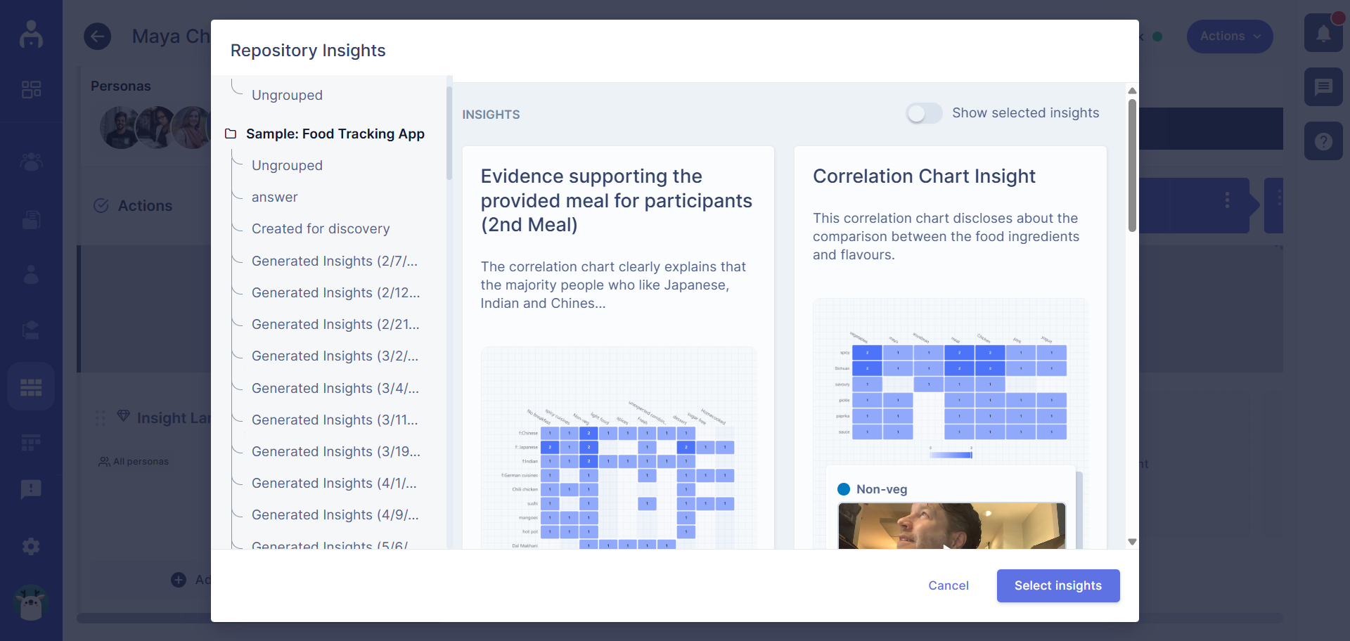 All insights from research repository