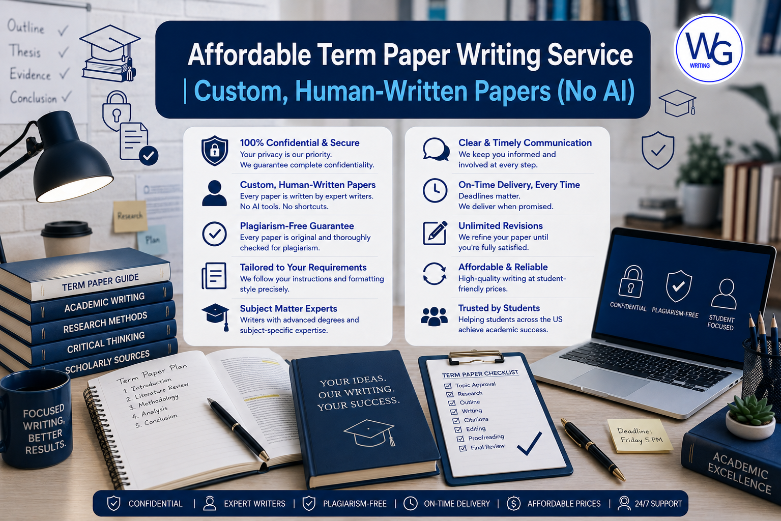 Affordable Term Paper Writing Service | Custom, Human-Written Papers (No AI)
