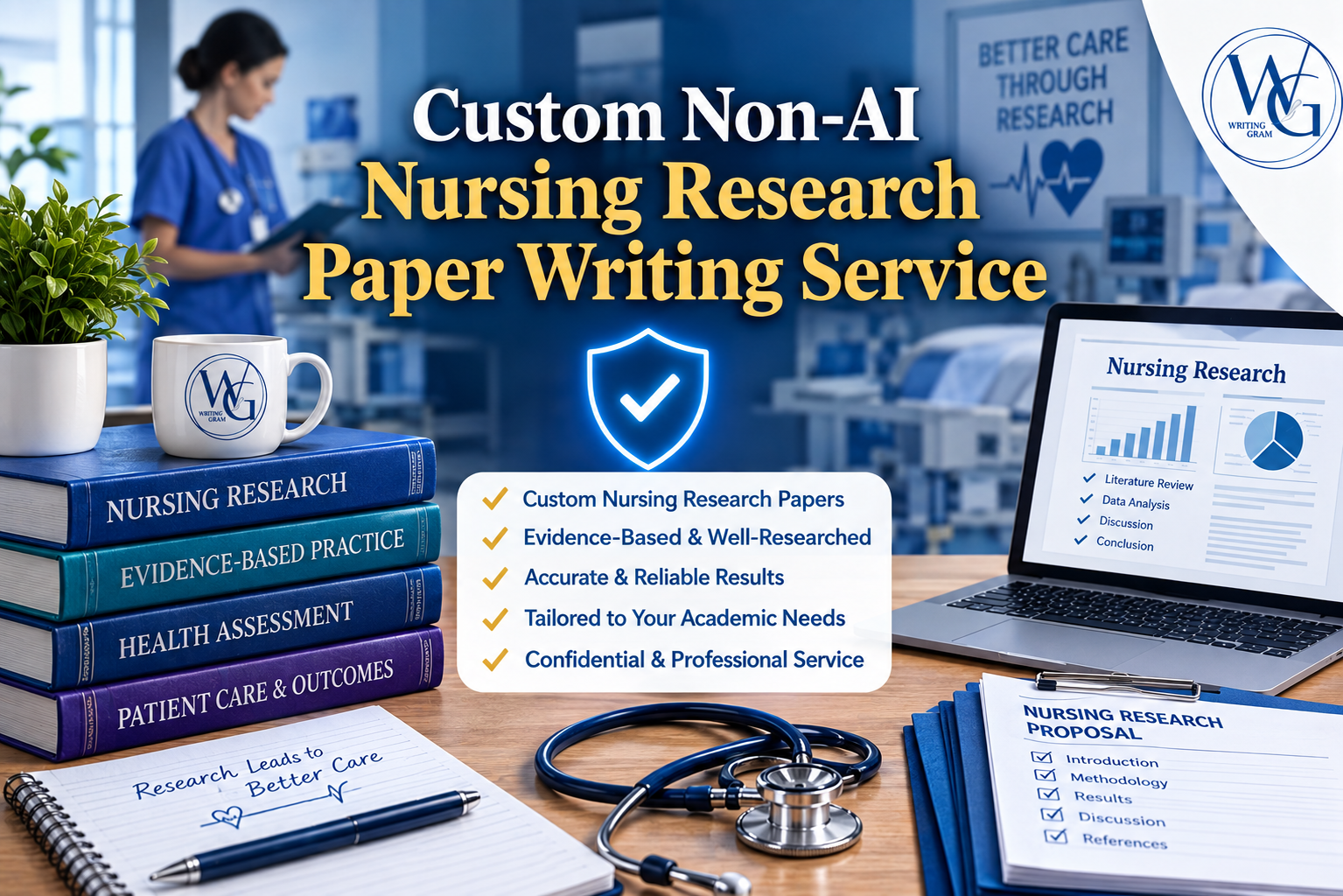 Custom Non-AI Nursing Research Paper Writing Service