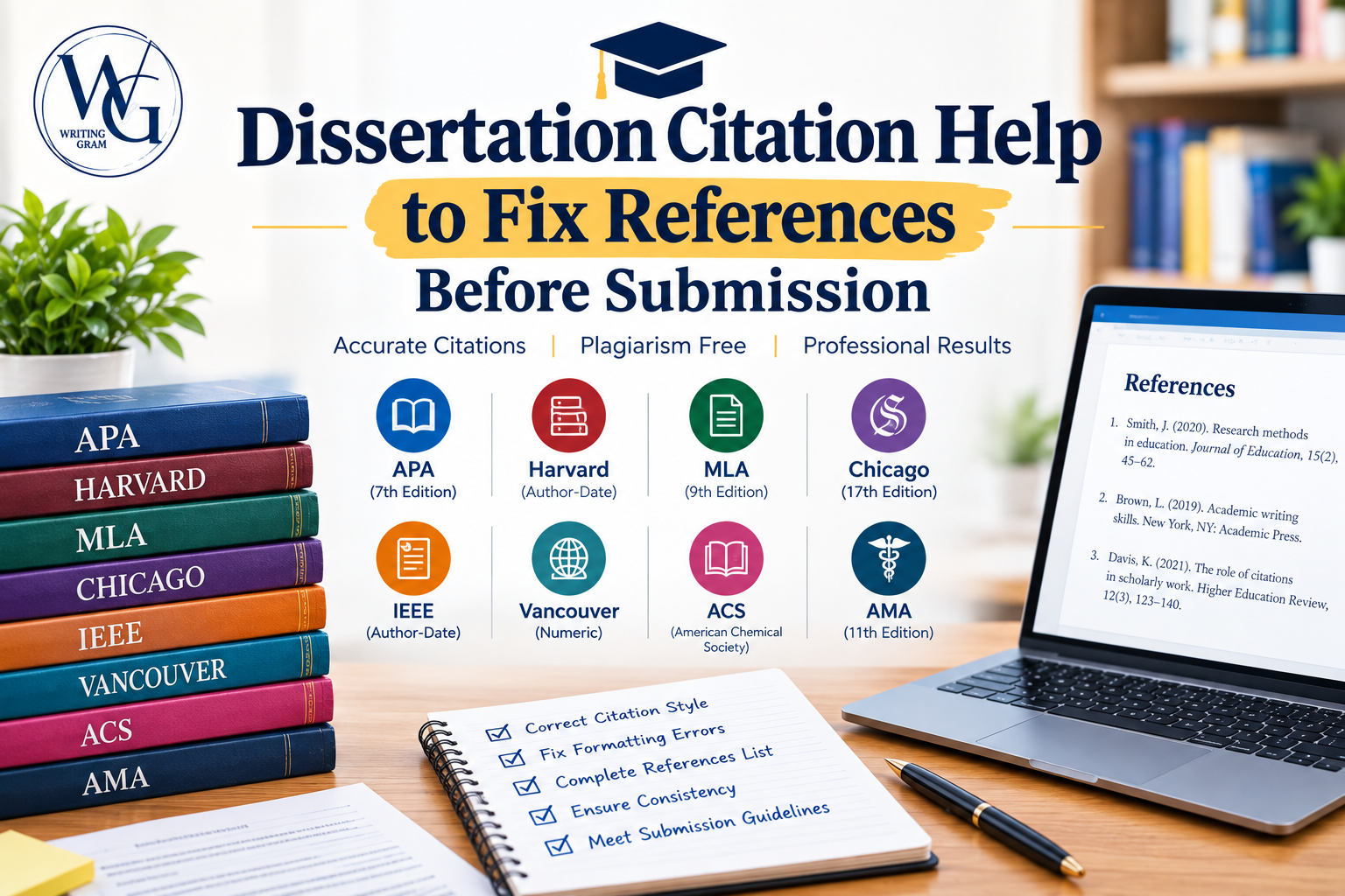 Dissertation Citation Help to Fix References Before Submission