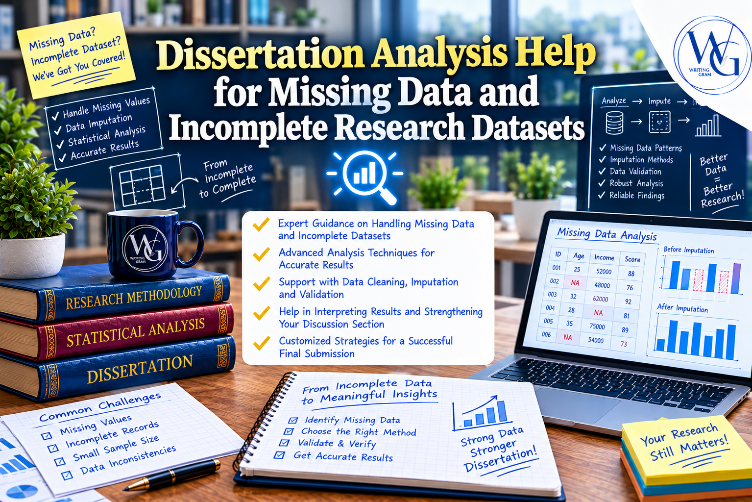 Dissertation Analysis Help for Missing Data and Incomplete Research Datasets