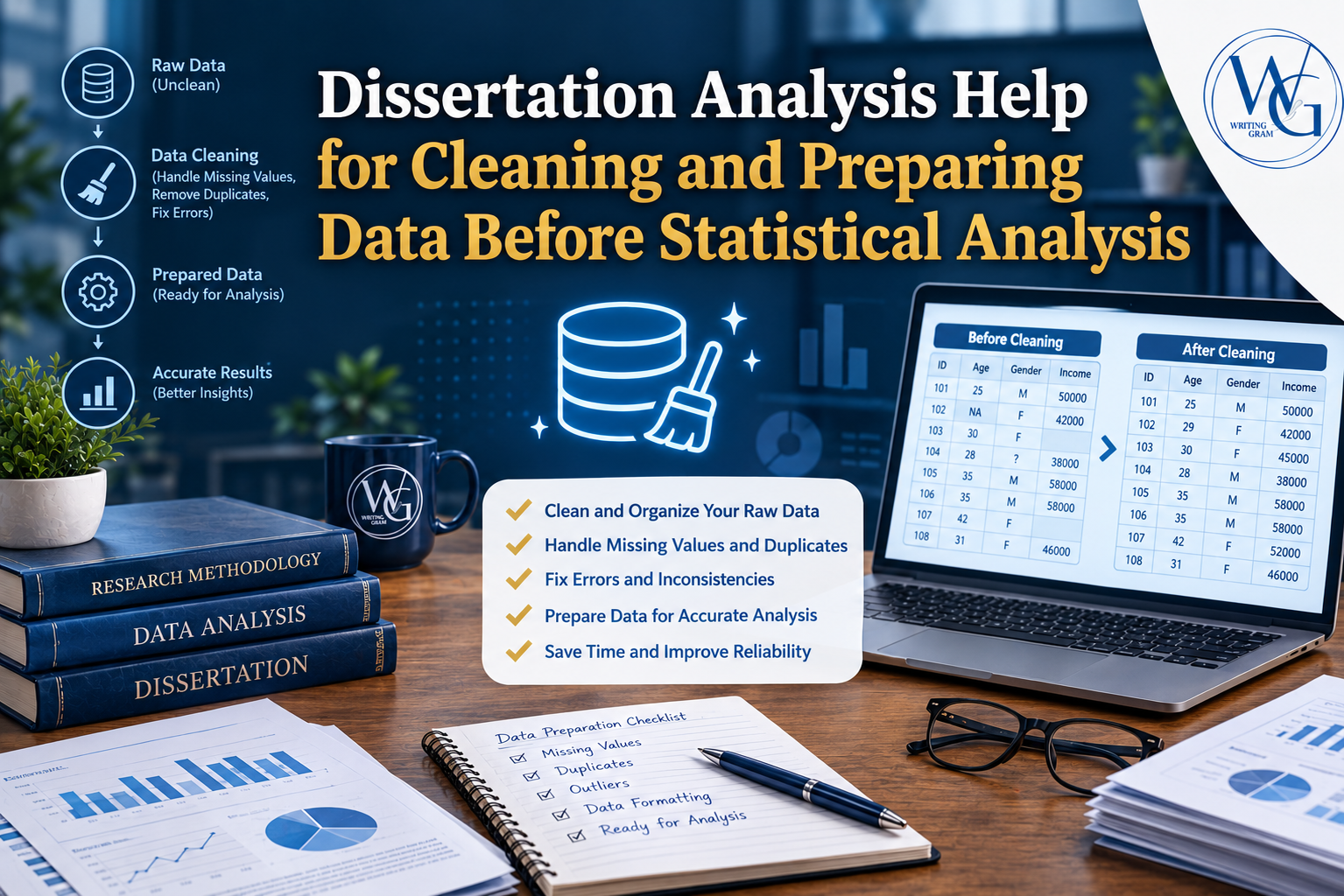 Dissertation Analysis Help for Cleaning and Preparing Data Before Statistical Analysis