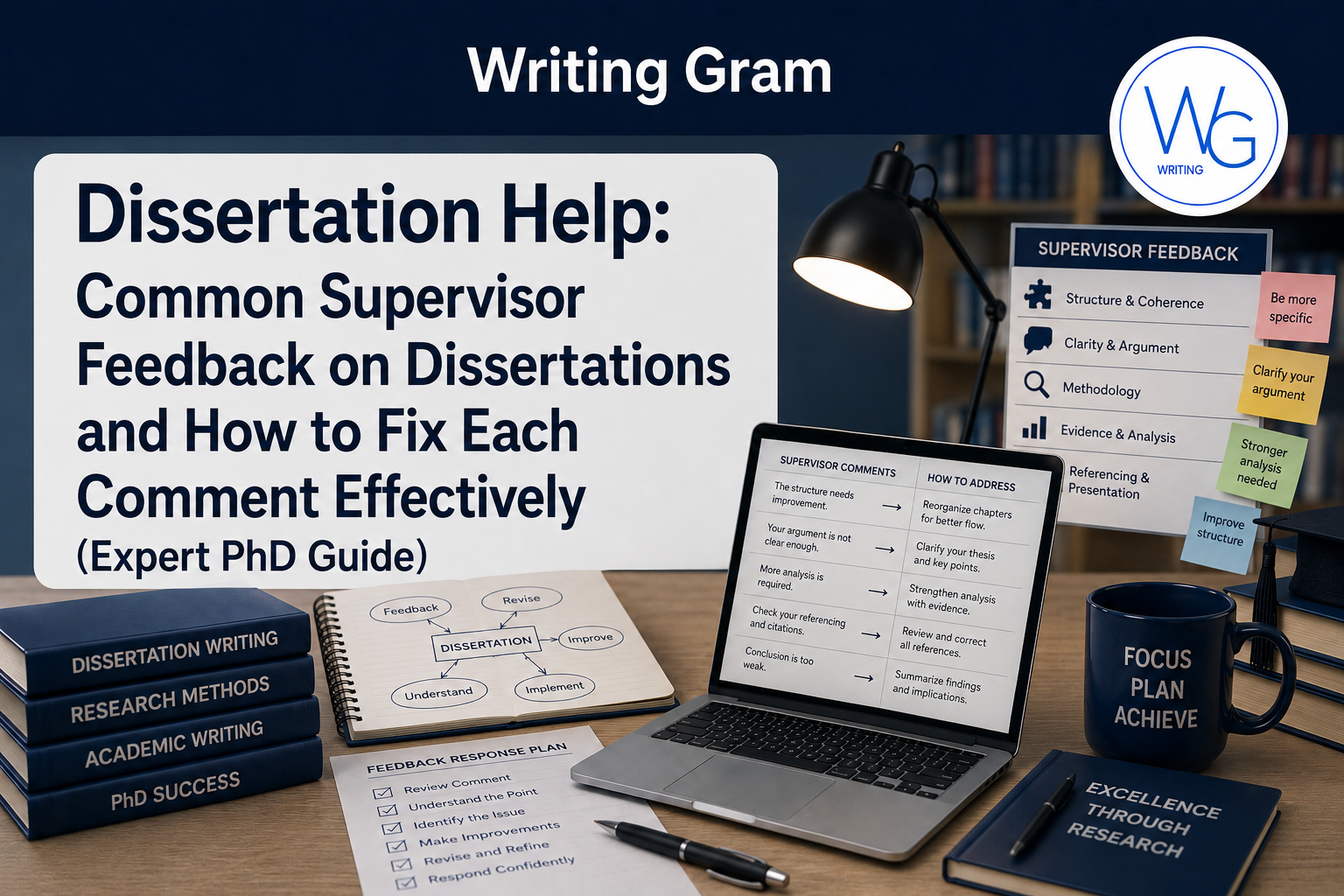 Dissertation Help: Common Supervisor Feedback on Dissertations and How to Fix Each Comment Effectively