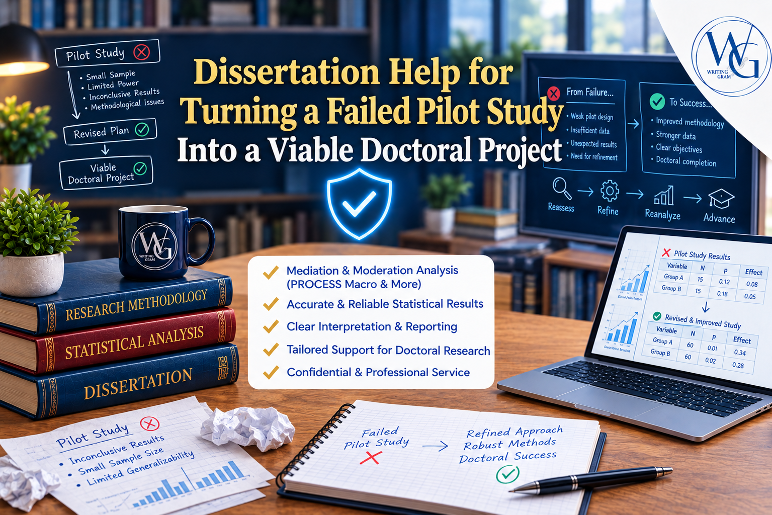 Dissertation Help for Turning a Failed Pilot Study Into a Viable Doctoral Project