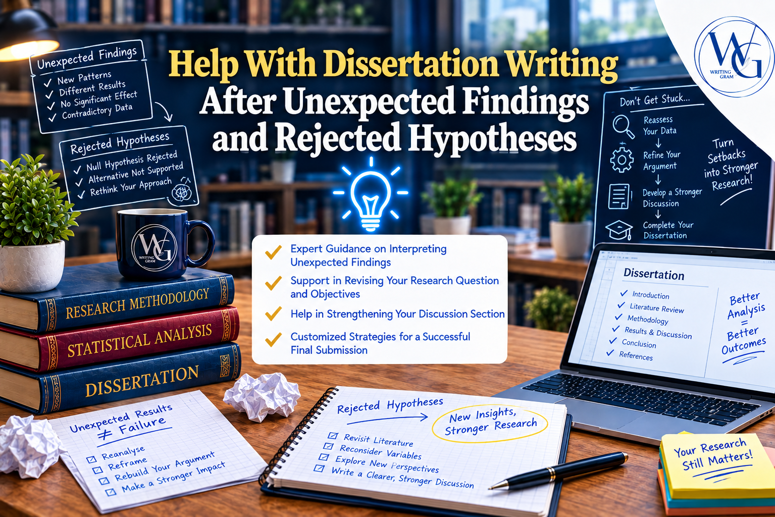 Help With Dissertation Writing After Unexpected Findings and Rejected Hypotheses