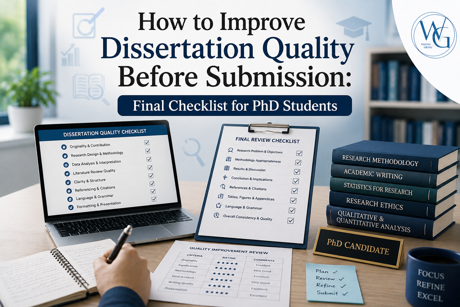 How to Improve Dissertation Quality Before Submission: Final Checklist for PhD Students