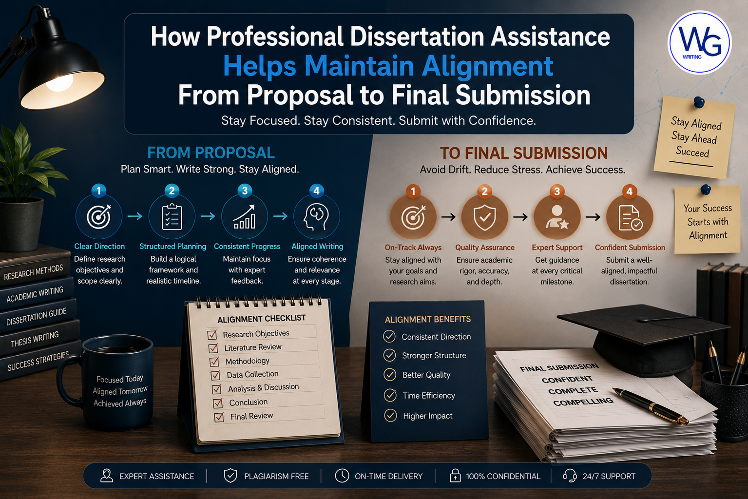 How Professional Dissertation Assistance Helps Maintain Alignment From Proposal to Final Submission