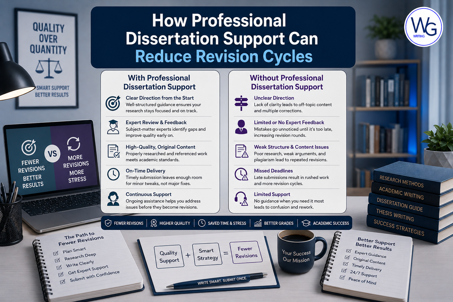 How Professional Dissertation Support Can Reduce Revision Cycles