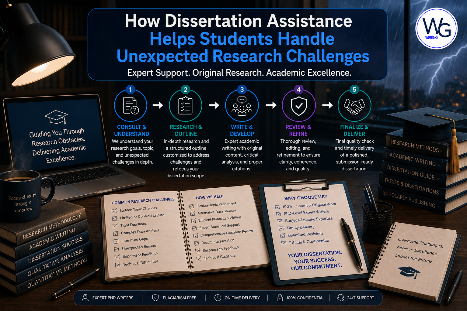How Dissertation Assistance Helps Students Handle Unexpected Research Challenges