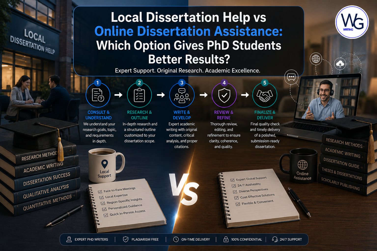 Local Dissertation Help vs Online Dissertation Assistance
