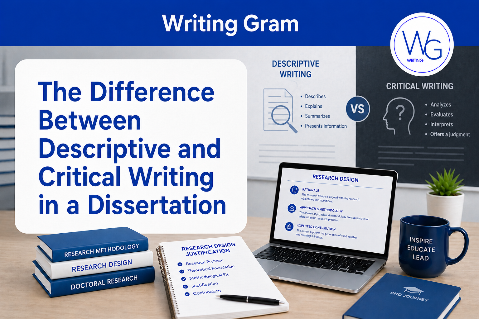 The Difference Between Descriptive and Critical Writing in a Dissertation