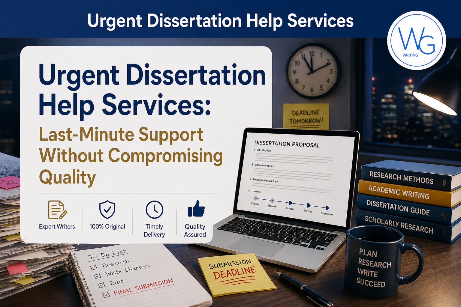 Urgent Dissertation Help Services: Last-Minute Support Without Compromising Quality