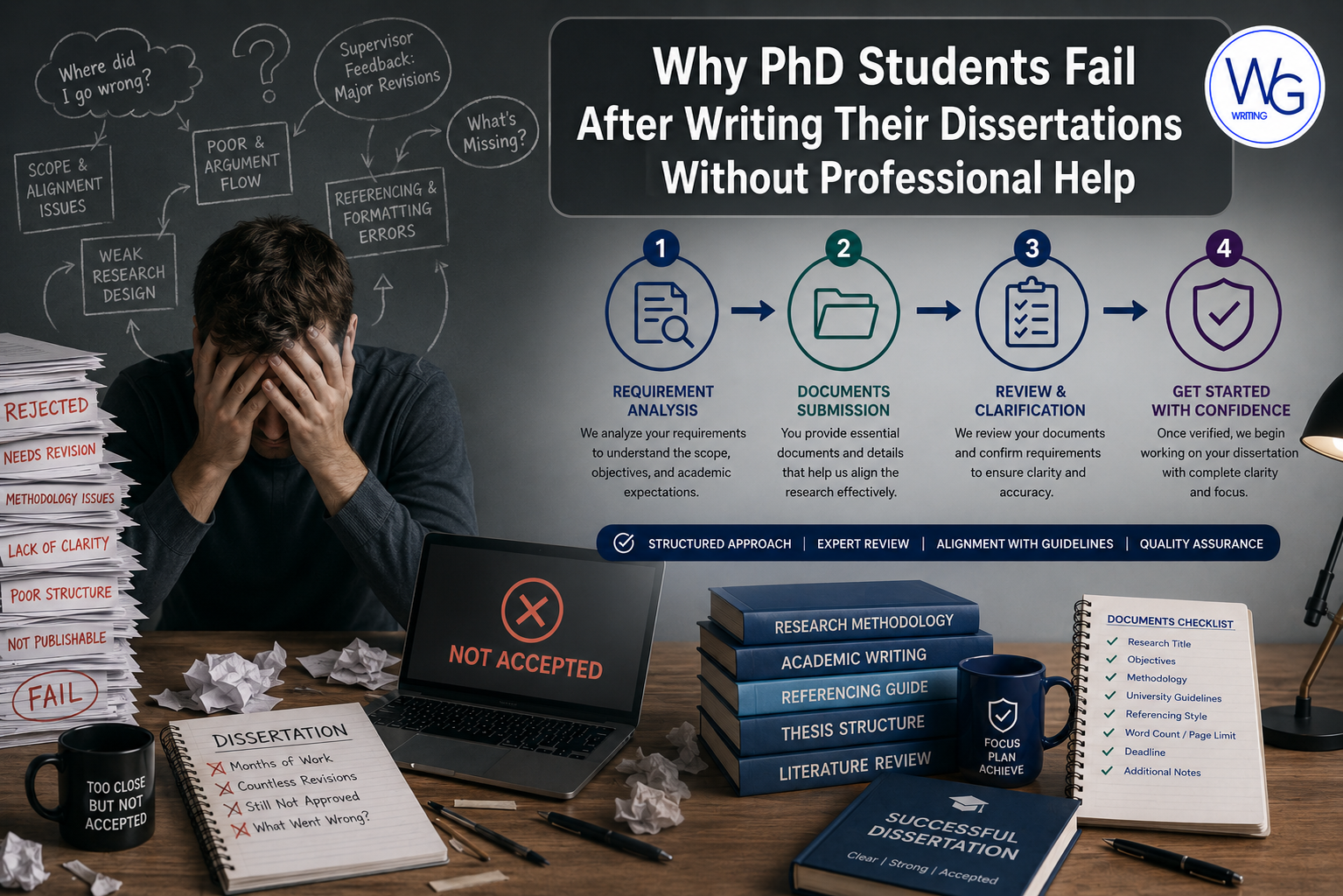 Why PhD Students Fail After Writing Their Dissertations Without Professional Help